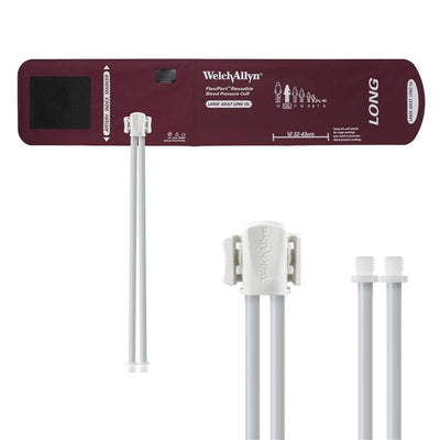 Welch Cuff Blood Pressure FlexiPort 32-43cm Large Adult Size 12L Arm Long Burgundy Each - Allyn - REUSE-12L-2SC