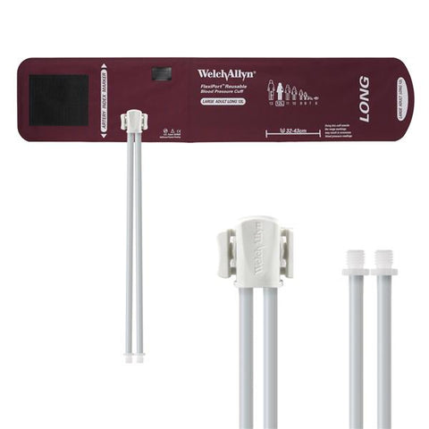 Welch Cuff Blood Pressure FlexiPort 32-43cm Large Adult Size 12L Arm Long Burgundy Each - Allyn - REUSE-12L-2SC