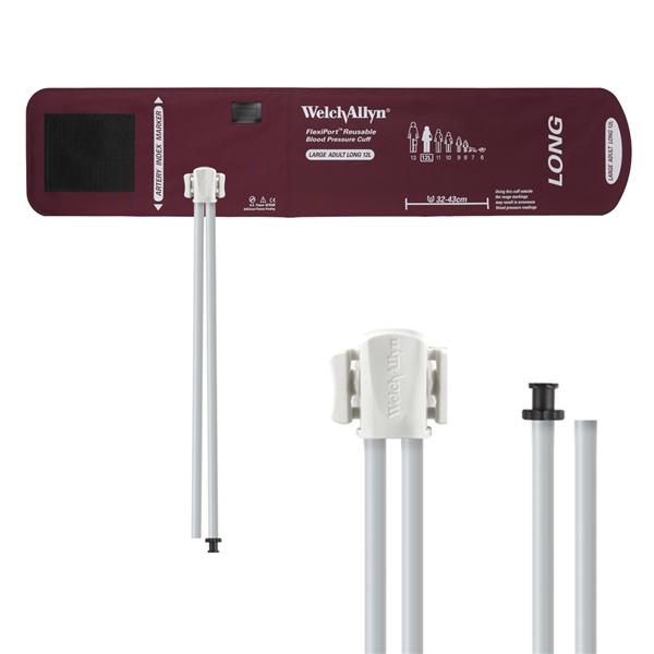 Welch Cuff Blood Pressure FlexiPort 32-43cm Lg Adlt Size 12L Arm Long Burgundy Eachch - Allyn - REUSE-12L-2TP