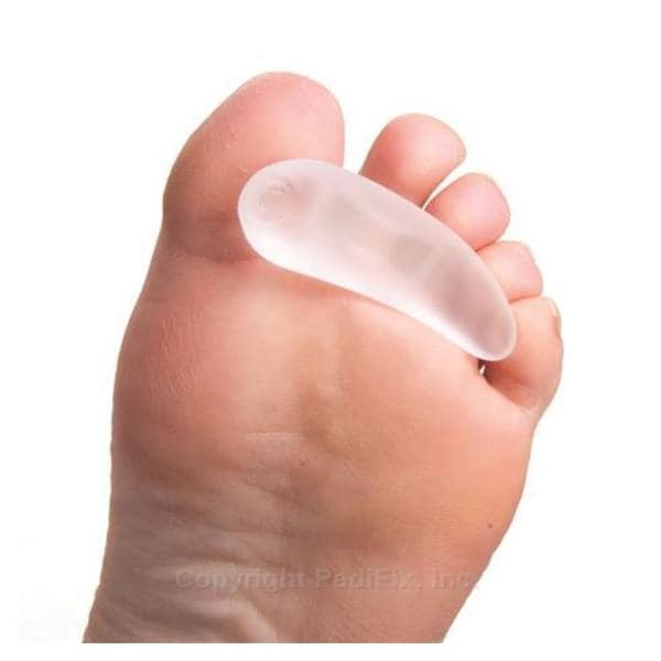 Pedifix, Inc Crest Pad Visco-Gel Hmr Toe Gel/Mineral Oil W4-7 Translucent Sz Sm Right 3/Pk - 3025