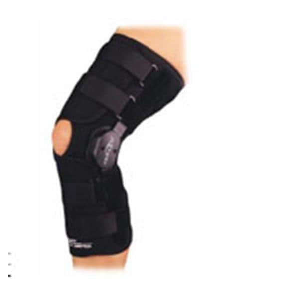 DJO, Inc Brace Wraparound Playmaker Adult Knee Drytex Black Size Small Each - 11-0759-2
