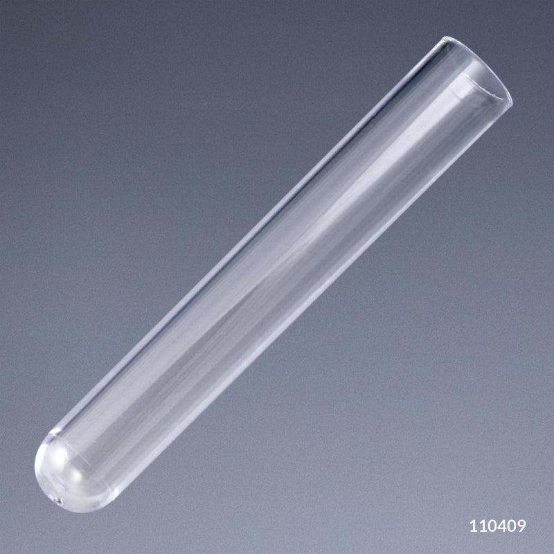 Globe Scientific Test Tube, 12 x 75mm, (5mL), PS, 250 of Bag, 8 Bags of Case