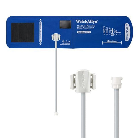 Welch Cuff Blood Pressure FlexiPort 20-26cm Small Adult Size 10 Arm Light Blue Each - Allyn - REUSE-10-1MQ