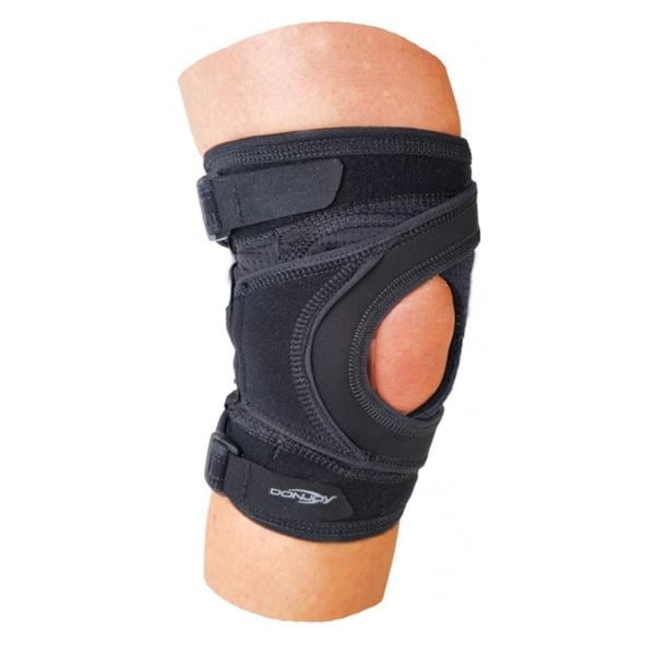 DJO, Inc Brace Tru-Pull Lite Adult Knee Black Size Small Left Each - 11-0261-2