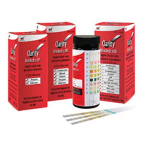 Diagnostic Test Group Clarity Urocheck 7 Urinalysis Test Strips With 7 Parameters CLIA Waived 100/Bx - DTG-URO7