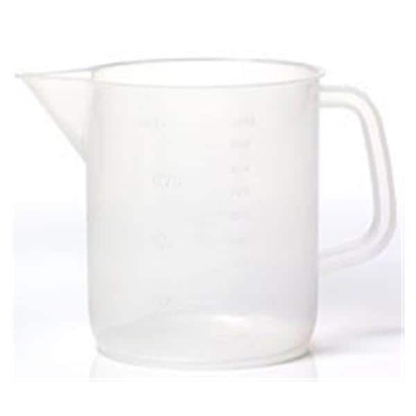 Grainger Beaker Polypropylene Pour Spout Clear 3000mL Each - 3VEY9