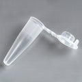 Globe Scientific PCR Tube, 0.2mL, Thin Wall, PP, Attached Flat Top Cap, Natural - GS-110571N