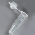 Globe Scientific PCR Tube, 0.6mL, Thin Wall, PP, Attached Dome Cap, Graduated, Natural - GS-110572N