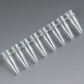 Globe Scientific PCR Reaction Tube Strip, 0.2mL, Thin Wall, PP, Natural, 8 Tubes of Strip, 125 Strips of Bag - GS-110575N