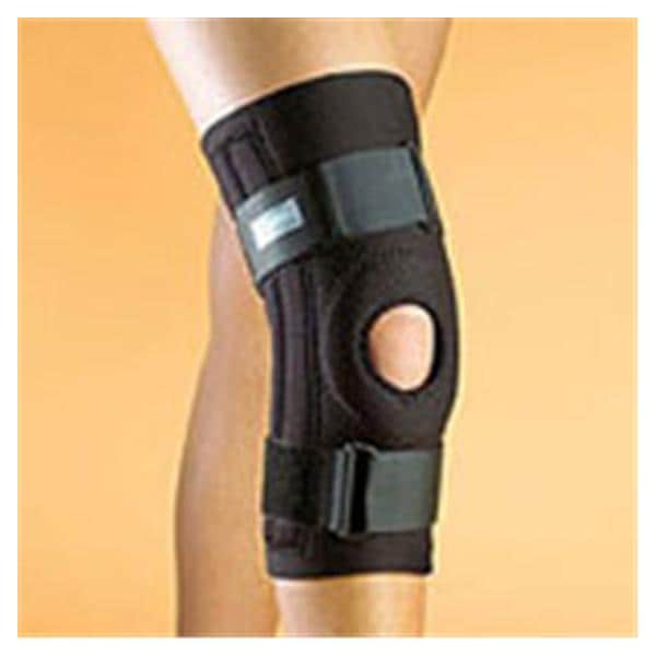 Hely & Weber Brace Compression Adult Knee Neoprene Black Size 13" Large Universal Each - 3630-BLK-L