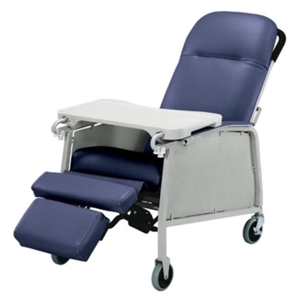 Graham Recliner Three Position Lumex 250lb Capacity Imperial Blue Each - Field/Everest &Jennings - 574G432