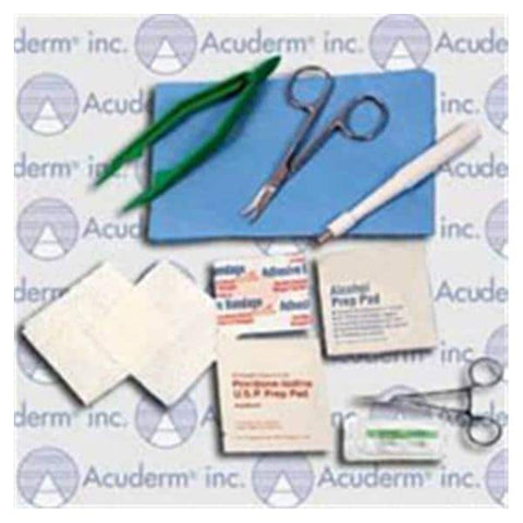 Acuderm, Inc Kit Biopsy Skin Ultra Acu-Punch 4mm With Gauze/Needle/Scissors Sterile 20Kt/Bx - PKU420