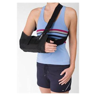 DJO, Inc Immobilizer Sling Aircast Adult Arm Mesh 10+" Black Size Large Right Each - 06GL