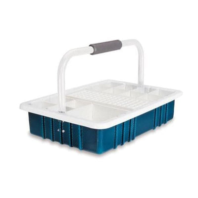 Marketlab Phlebotomy Tray 16.5x11.5x9.5" 60 Place Teal Each - 1895-TL