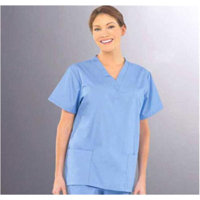 Fashion Seal Shirt Scrub Fashion Poplin Womens X-Large Ceil Blue Each - 7347-XL