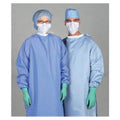 Medline Industries Inc Gown Surgeon Blockade Disposable 99% Plstr/1% Crbn X-Large Ceil Blue 12/Ca - MDT012083XL