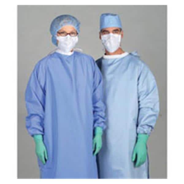 Medline Industries Inc Gown Surgeon Blockade Disposable 99% Plstr/1% Crbn X-Large Ceil Blue 12/Ca - MDT012083XL