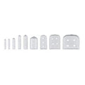 Miltex Guard Instrument Tip Tip-It Silicone Assorted Size Clear 50/Pk - Integra Miltex - 3-2510C