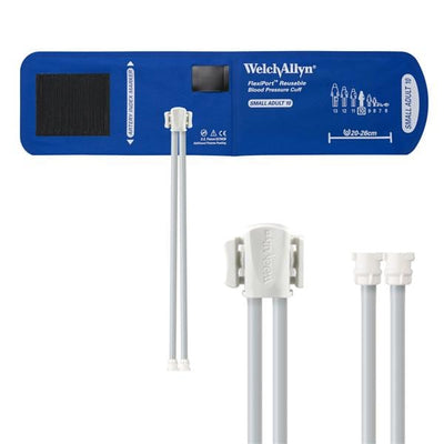 Welch Cuff Blood Pressure FlexiPort 20-26cm Small Adult Size 10 Arm Light Blue Each - Allyn - REUSE-10-2MQ