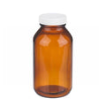 Fisher Scientific Co. Bottle General Purpose Fisherbrand Glass Wide 500mL Amber 12/Ca - 02-911-442