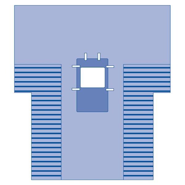 Medline Industries Inc Drape Abdominal Laparoscopy Proxima 12x13" Fenestrated 77x12" Sterile 12/Ca - DYNJP3101