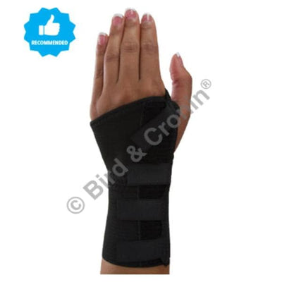 Bird & Cronin Brace Frazer Adult Wrist Cotton/Elastic Black Size 7" X-Large Left Each - 8144715