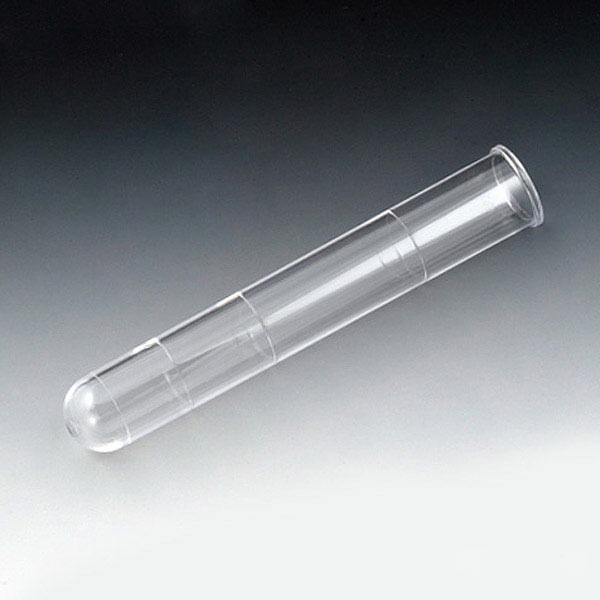 Globe Scientific Test Tube, 16 x 100mm (12mL), with Rim, Graduated at 2.5, 5 & 10mL, Round Bottom