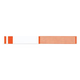 Precision Dynamics Corp. Wristband Identification Short Stay Tvk Orng Adlt 6Ln/Imprnt/WrtOn/Lbl 1000/Box - 3000-17-PDR