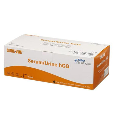 Fisher Scientific Co. Sure-Vue hCG Urine/Serum Test Kit CLIA Wvd f/ Urn/Mod f/ Srm 30 Test 30/Pk - 23900528