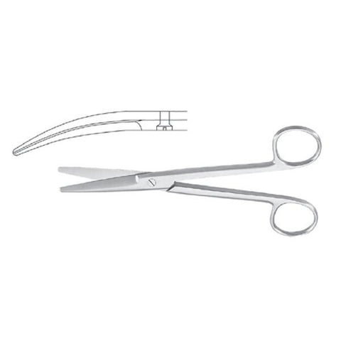 Miltex Scissors Dissecting Mayo Meister-Hand 6-3/4" Beveled Curved Standard SS Each - Integra Miltex - MH5-126