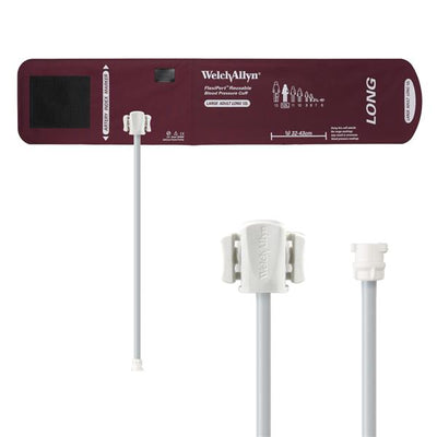 Welch Cuff Blood Pressure FlexiPort 32-43cm Lg Adlt Size 12L Arm Long Burgundy Eachch - Allyn - REUSE-12L-1MQ
