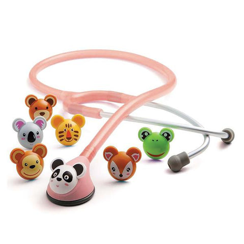American Diagnostic Corp. Stethoscope Classic Adimals Pink Pediatric 22" 1-Head Eachch - 618P