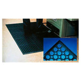 Tennessee Mat Co Wearwell WorkRite Anti-Fatigue Mat Silicone Black 3x5' Each - 17986121