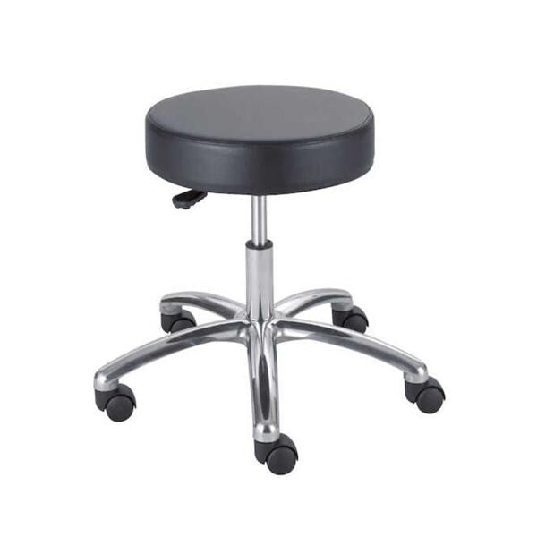 Safco Products Stool Laboratory Black 2" Casters Backless 5 Leg Each - 3431BL