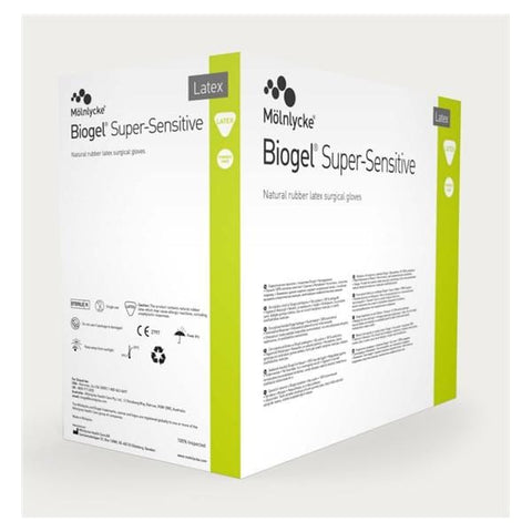 Molnlycke Healthcare Gloves Surgical Biogel Super-Sensitive Powder-Free Latex 5.5 Strl Straw 200Pr/Ca - 82555
