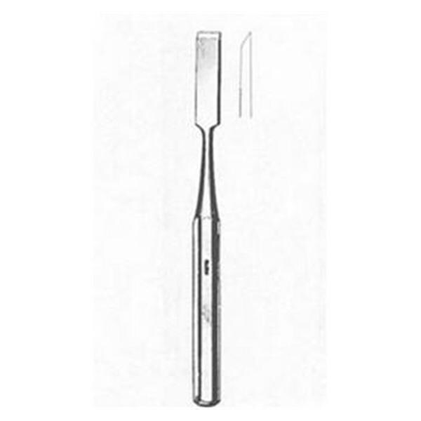 Miltex Chisel Hibbs 9" Straight 1/4" Tip Stainless Steel Each - Integra Miltex - 27-418