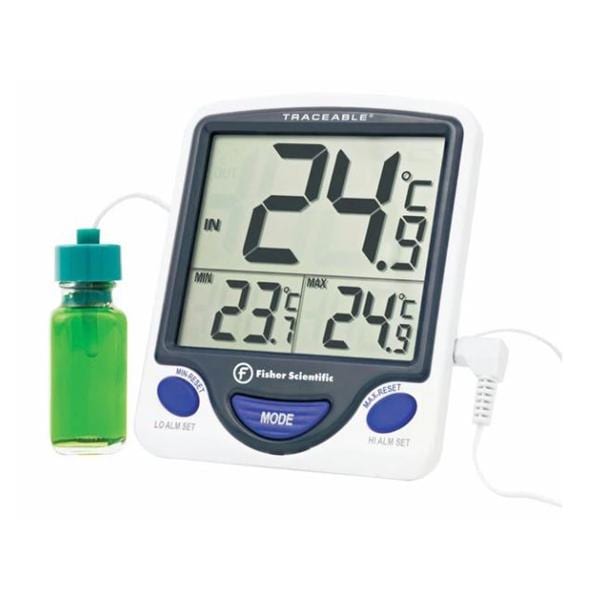 Fisher Scientific Co. Traceable Refrigerator/Freezer Thermometer ABS Plastic -50 to 70°C Each - S95895