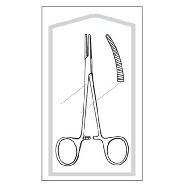 Sklar Instruments Forcep Hemostatic Halsted Mosquito Econo 5" Serrated Curved SS Disposable 25/Ca - 96-2539