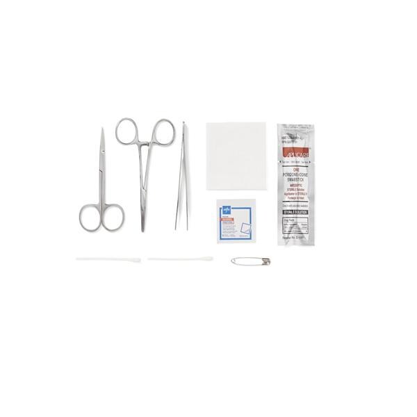 Medline Industries Inc Tray General Purpose Comfort Loop W/ Gz/Adsn Thmb Frcps Serr LF Strl 20/Ca - DYNJ07600