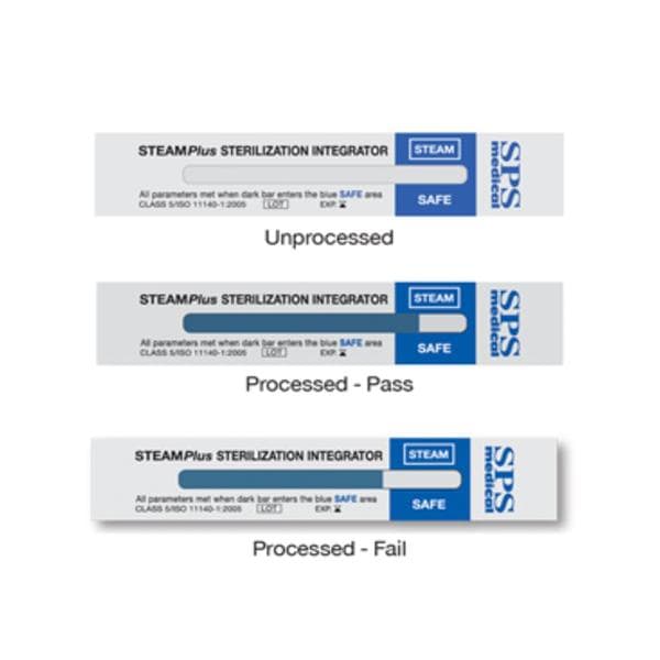 SPS Medical Integrator Sterilization STEAMPlus With Pass Fail Readout 1000/Ca - SSI-1000