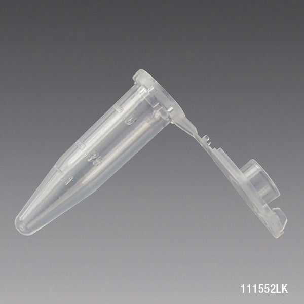 Globe Scientific Microcentrifuge Tube, PP, Attached Locking Snap Cap, Graduated, Natural, Lot Certified: Rnase, Dnase, Pryogen, ATP and Human DNA Free