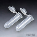 Globe Scientific 2mL Microcentrifuge Tube, PP, Attached Snap Cap, Graduated, Natural - GS-111568