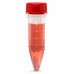 Globe Scientific Diamond Midi Centrifuge Tube, 5.0mL, PP, Assembled Red Screw Cap, Graduated, STERILE, 20 of Bag, 10 Bags of Unit