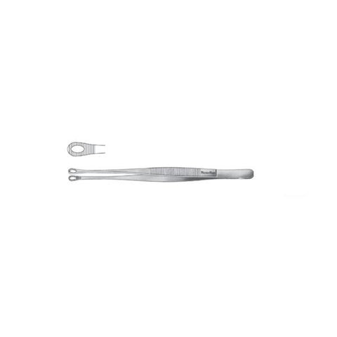 Miltex Forcep Tissue Singley Meister-Hand 9" Fenestrated Jaw Serrated Straight SS Each - Integra Miltex - MH6-214
