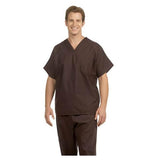 Fashion Seal Shirt Scrub Fashion Poplin Unisex 4X Large Brown Each - 78004-4XL