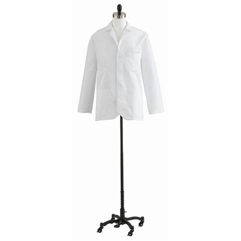 Medline Industries Inc Lab Coat Consultation 80% Polyester / 20% Cotton Poplin Mens White Sz 44 30" Each - MDT10WHT44E
