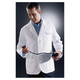 Medline Industries Inc Lab Coat Consultation 80% Polyester / 20% Cotton Poplin Mens White Sz 56 30" Each - MDT10WHT56E