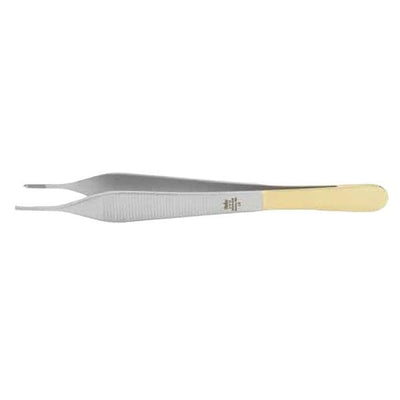 Miltex Forcep Tissue Hudson 6" Tying Platform Cross Serrated Straight 1x2 Teeth TC Each - Integra Miltex - 6-115TC