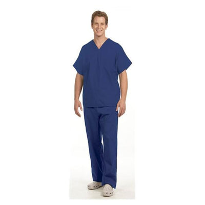 Fashion Seal Shirt Scrub Fashion Poplin Unisex 5X Large Cobalt Blue Each - 78720-5XL
