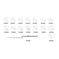 Miltex Pick House 6-39/64" Octagonal Handle 0.33mm Long Point/30 Degrees Oval SS Each - Integra Miltex - 19-2512